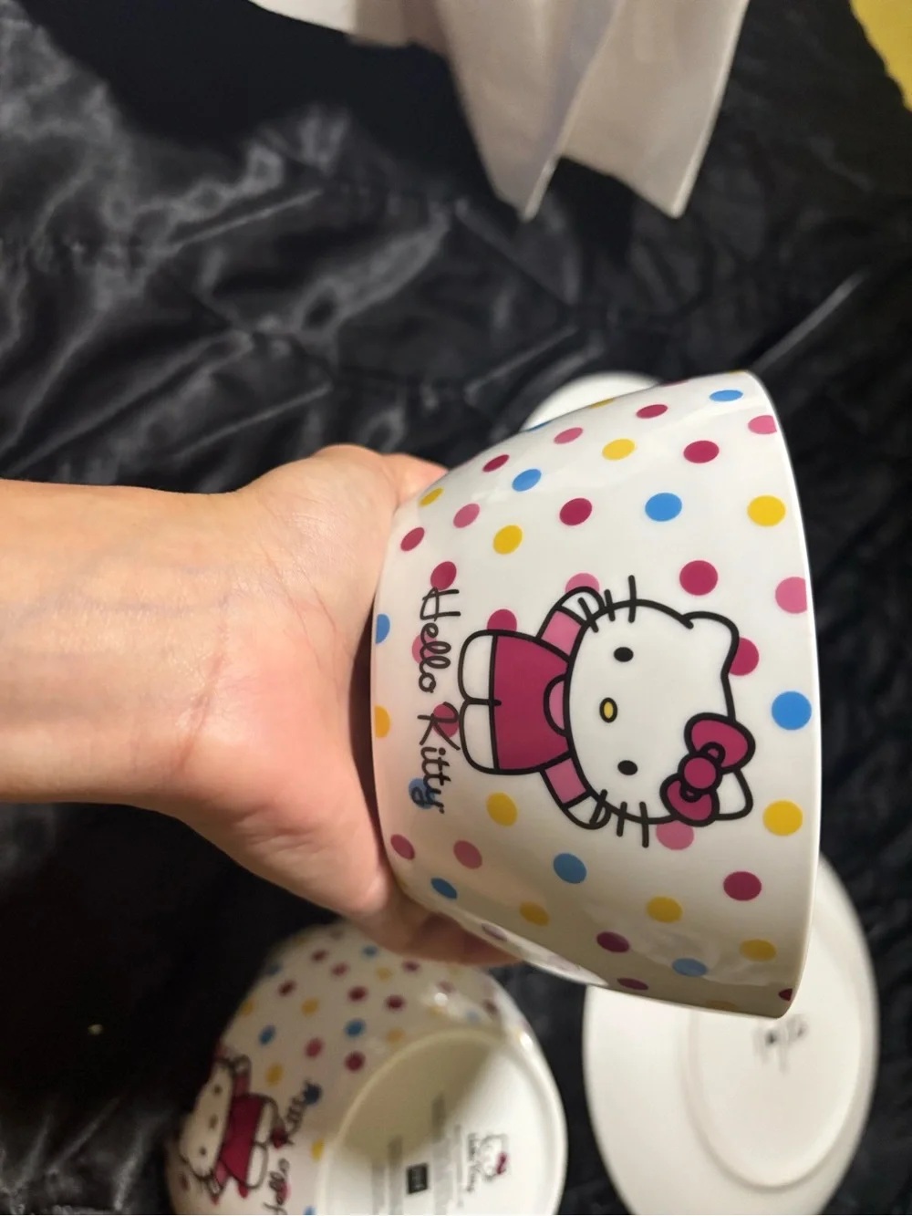 RARE Hello Kitty 2013 Sanrio Porcelain Plate & Bowl Set – Set of 2